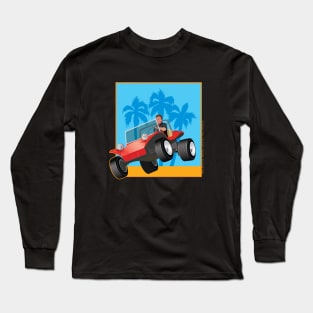 Dune Buggy Jumping in Box Long Sleeve T-Shirt